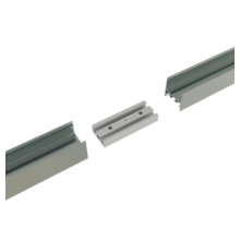 Verbinding recht voor LED profiel 180 graden - XL306ALU, XL306WIT, XL306ZWART