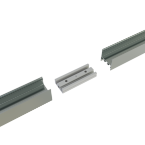 Verbinding recht voor LED profiel 180 graden - XL306ALU, XL306WIT, XL306ZWART