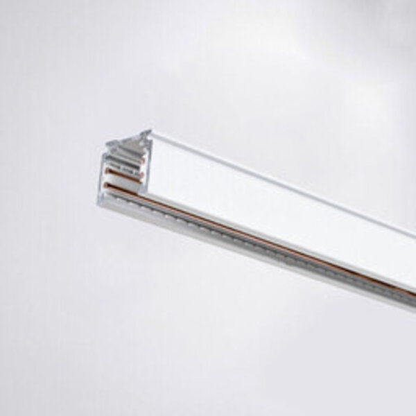 48V LED railsysteem - Powergear LED 48V opbouw rails wit 100-400cm - Wit