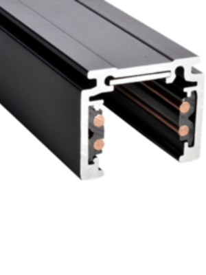 LED 48V opbouw rails wit 100-400cm - Zwart