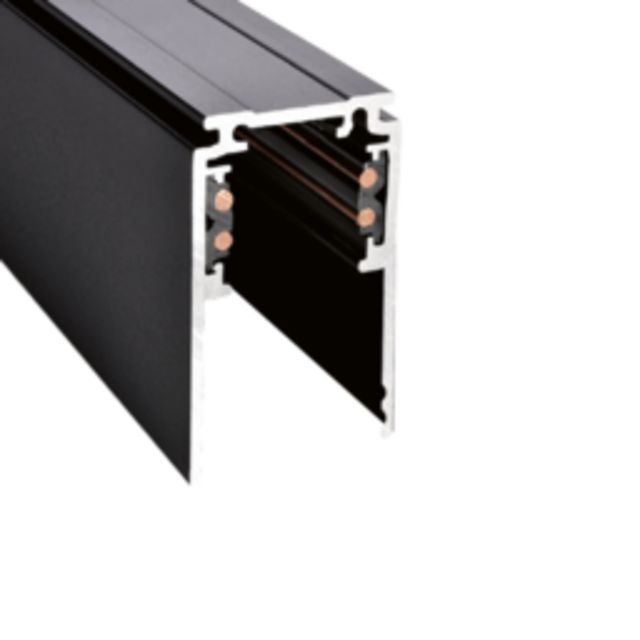 LED 48V Deep rails 100-300 cm - Zwart