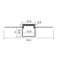Luksus LED profielen Horizontaal buigbaar LED profiel inclusief afdekking 52,39 mm x 11 mm STUC360