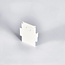 48V LED railsysteem - Powergear 48V Inbouw Eindkap - Wit