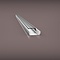 Luksus LED profielen 3 meter LED profiel inclusief klikafdekking 16,8mm x 6,47mm - 01ALU