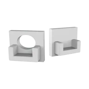 Eindkap zonder kabeldoorvoer voor SLIM308WIT