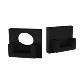 Eindkap met kabeldoorvoer voor SLIM308ZWART