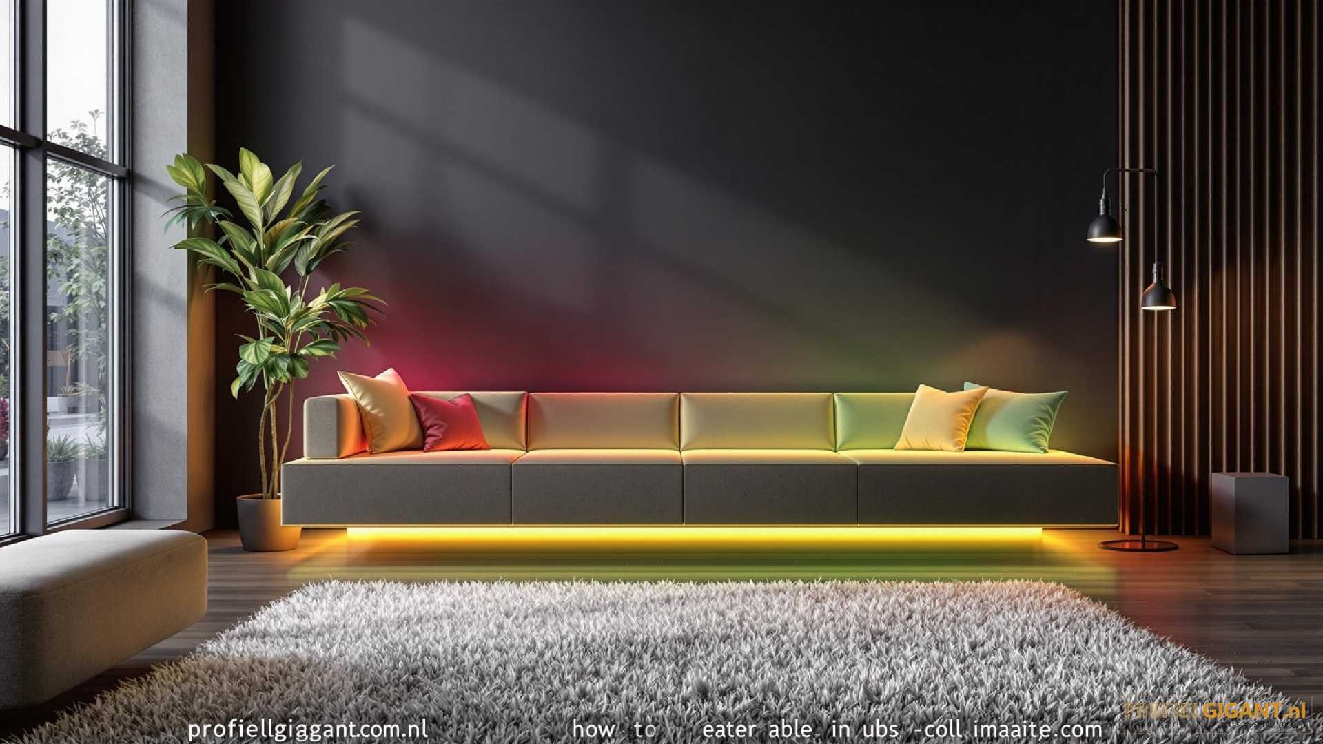 Hoe pas je colour trimming toe in LED profiel?