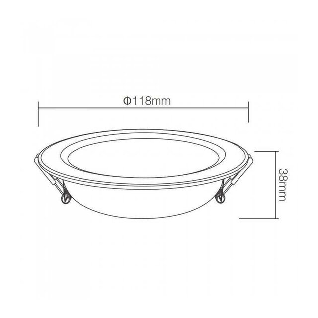Inbouw LED spot ZIGBEE + RF inbouw 90-95mm LED Spot - RGBCCT & 2700K-6500K - 6W -  FUT068ZR