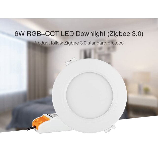 Inbouw LED spot ZIGBEE + RF inbouw 90-95mm LED Spot - RGBCCT & 2700K-6500K - 6W -  FUT068ZR