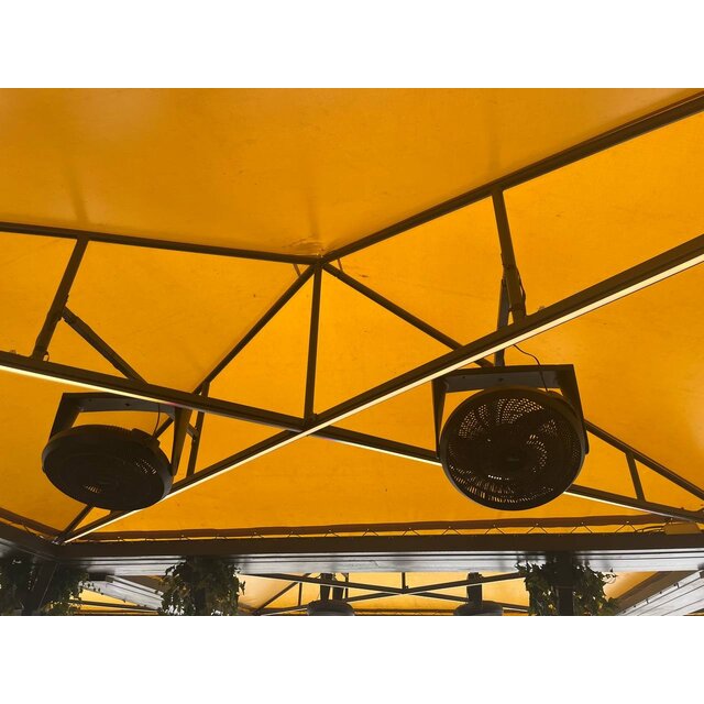 Zwart LED profiel inclusief klikafdekking 15mm x 15,69mm - 302ZWART