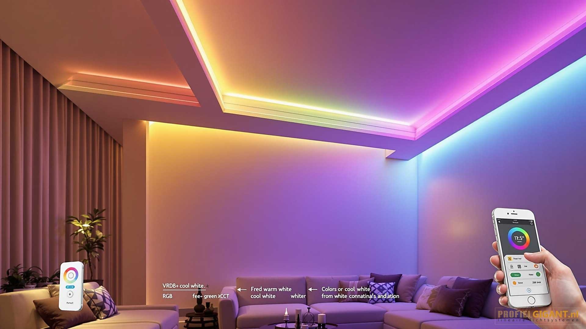 Hoe realiseer dynamische kleuren in LED profiel?