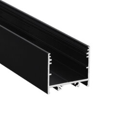 4 meter zwart LED XL profiel inclusief afdekking 33,4mm x 29,6mm - XL11ZWART