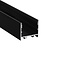 4 meter LED profielen van Luksus 4 meter zwart LED XL profiel inclusief afdekking 33,4mm x 29,6mm - XL11ZWART