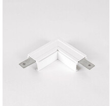 48V L Profiel Connector Plat Links - Wit