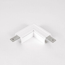 48V L Profiel Connector Plat Links - Wit