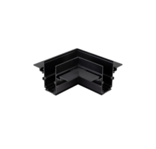 48V Inbouw L Profiel Connector Plat Rechts - Zwart
