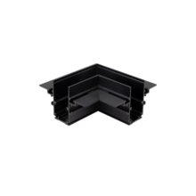 48V Inbouw L Profiel Connector Plat Rechts - Zwart