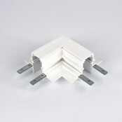 48V Inbouw L Profiel Connector Plat Rechts - Wit