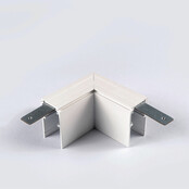 48V Deep L Profiel Connector Plat Rechts - Wit