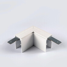 48V Deep L Profiel Connector Plat Rechts - Wit