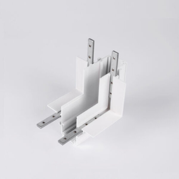 48V LED railsysteem - Powergear 48V Inbouw L Profiel Connector Stereo - Wit