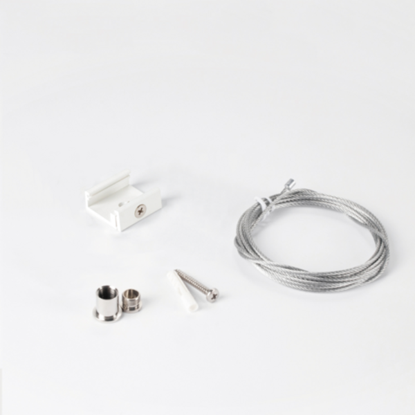 48V LED railsysteem - Powergear Pendelset met Railbeugel Wit