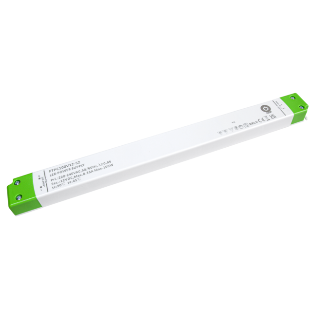 SLIM LED voeding 100 watt 24 volt 4,17 Ampère - IP20 - compact - FTPC100V24-S2