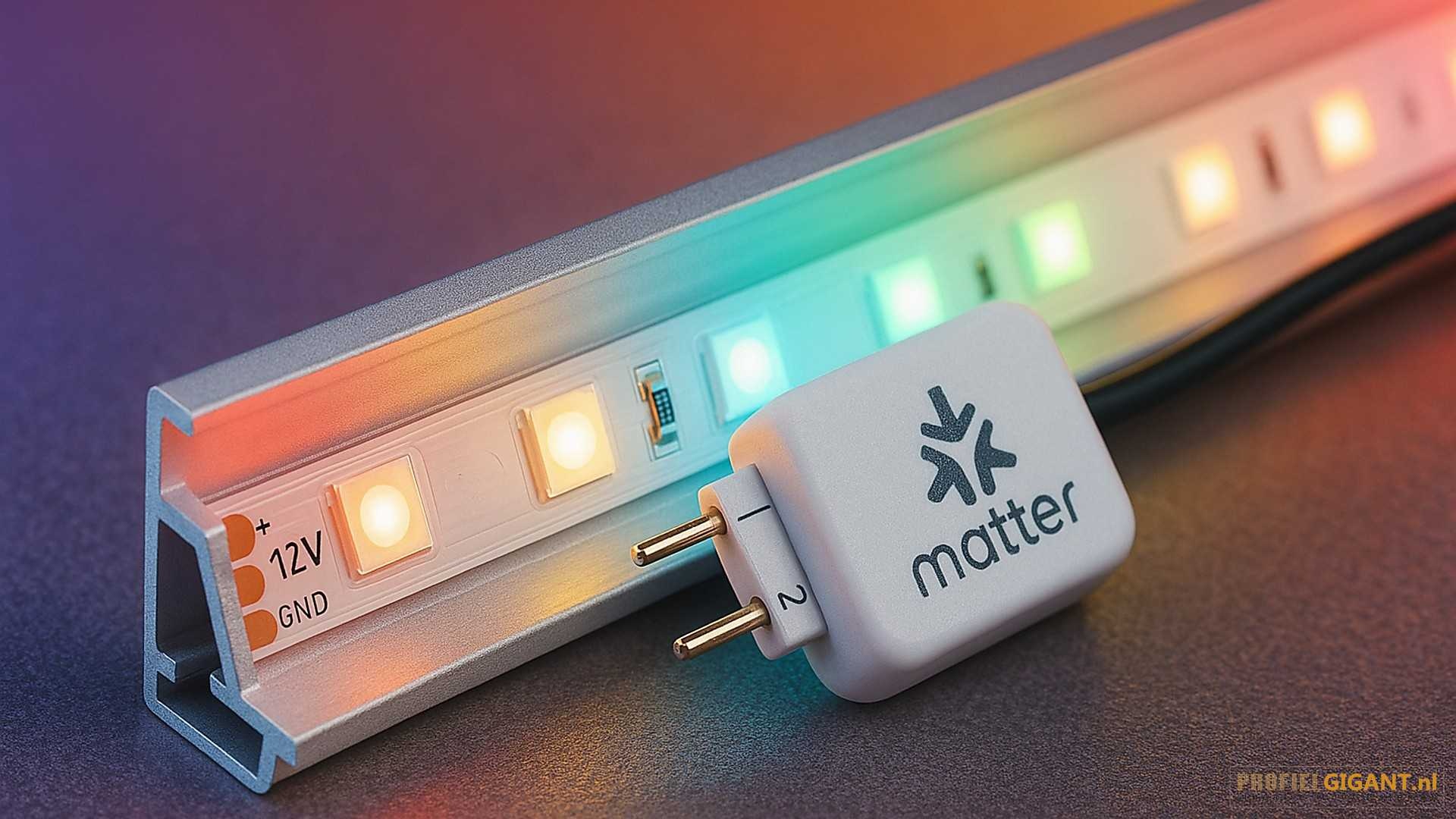 Hoe gebruik je Matter met strips in LED profiel?