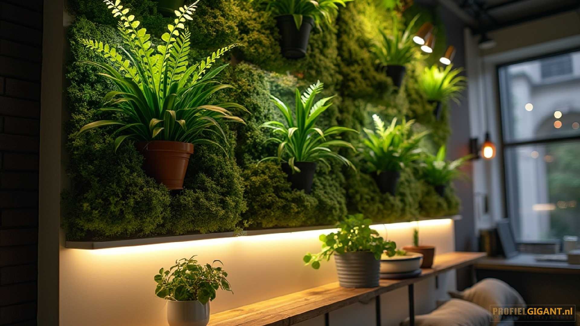 Hoe maak je verticale tuin in LED profiel?