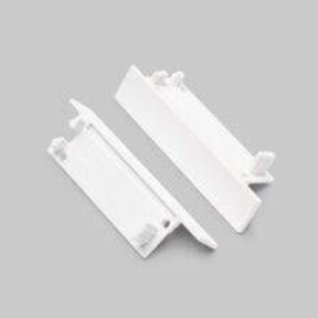 Eindkap met kabeldoorvoer voor LED profiel 09INBOUW-WIT