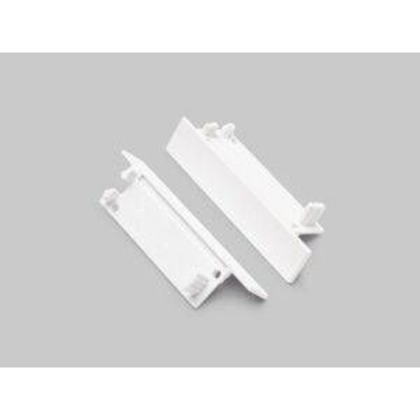 Luksus LED profiel eindkapjes Eindkap met kabeldoorvoer voor LED profiel 09INBOUW-WIT