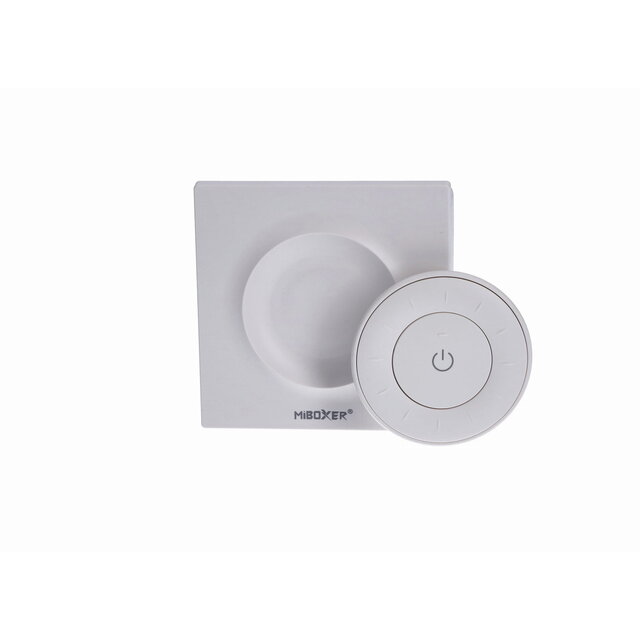 LED wanddimmer voor enkel kleurige LED – Draadloos - Miboxer K3 Wit