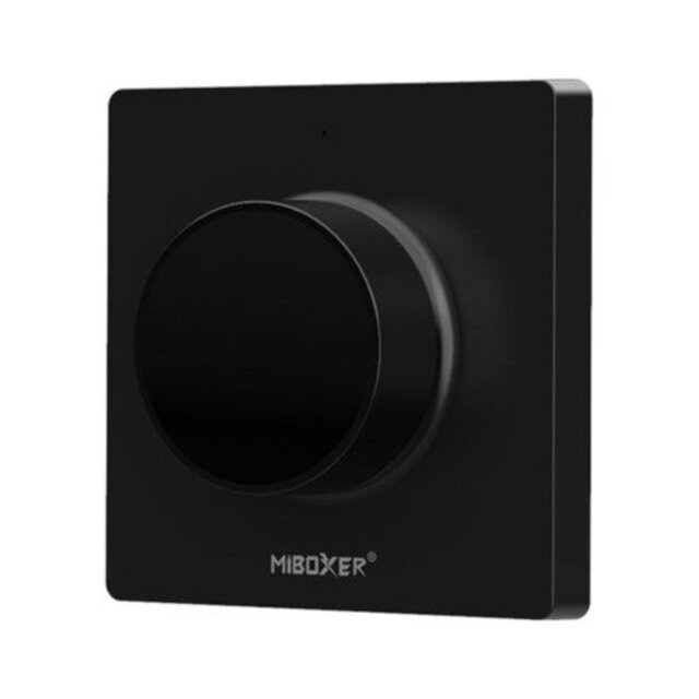 Zwarte LED wanddimmer – Draadloos – Miboxer K1-B