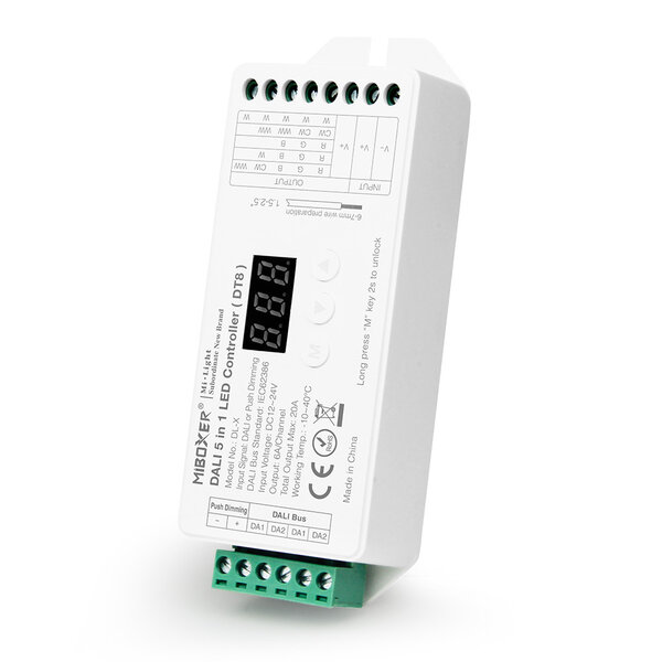 Miboxer DALI LED controller 5 in 1 LED strip controller - MIBOXER DT8 - DLX