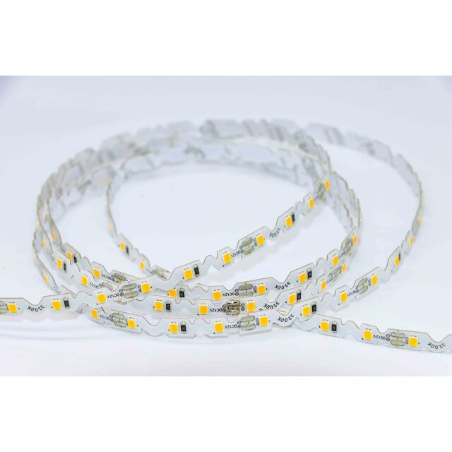 S shape buigbare LED strip warm wit 3000K IP20 24V 10W 72 LEDs p/m