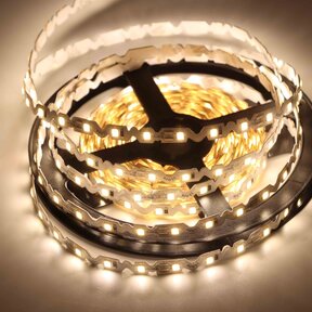 S shape buigbare LED strip warm wit 3000K IP20 24V 10W 72 LEDs p/m