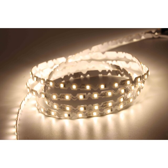 S shape buigbare LED strip warm wit 3000K IP20 24V 10W 72 LEDs p/m