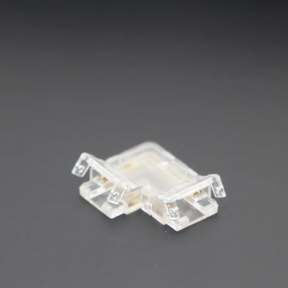 Dual white COB LED strip hoek connector 90 graden soldeervrij – klik connector 10mm - IP20