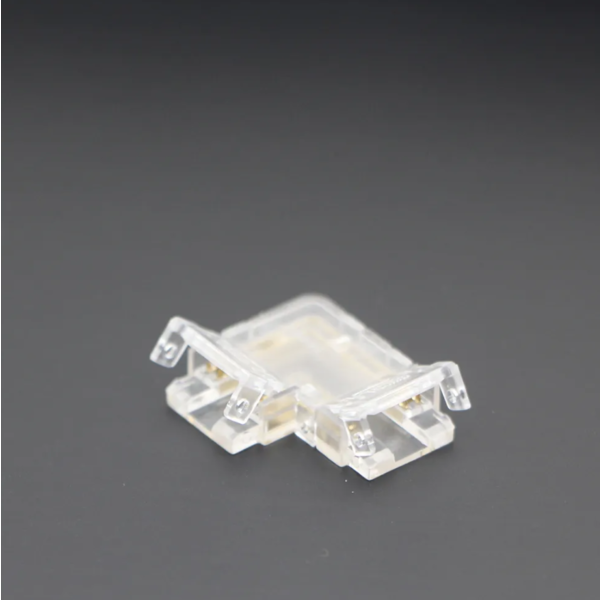 Luksus LED connectoren  Dual white COB LED strip hoek connector 90 graden soldeervrij – klik connector 10mm - IP20