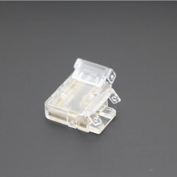 Luksus LED connectoren  Dual white COB LED strip hoek connector 90 graden soldeervrij – klik connector 10mm - IP20