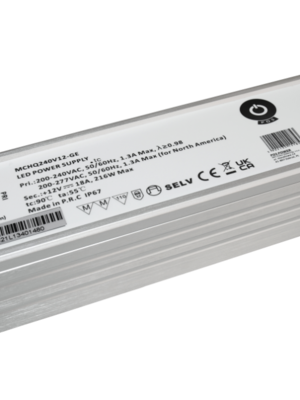 LED voeding 320 watt 12 volt 24.2 Ampère – IP67 waterdicht – MCHQ320V12-GE
