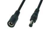 DCDC 2.5/5.5 mm verlengkabel voor LED voedingen 100cm - POSDC-Y-PS25-1.0 verlengkabel voor LED voedingen 100cm - POSDC-Y-PS25-1.0