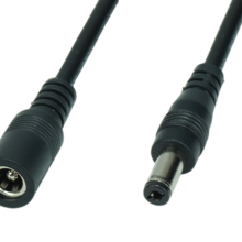 DC 2.5/5.5 mm verlengkabel voor LED voedingen 100cm - POSDC-Y-PS25-1.0