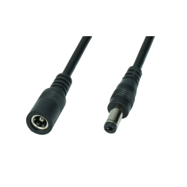 Luksus LED kabel DCDC 2.5/5.5 mm verlengkabel voor LED voedingen 100cm - POSDC-Y-PS25-1.0 verlengkabel voor LED voedingen 100cm - POSDC-Y-PS25-1.0