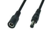 DC 2.1/5.5 mm verlengkabel voor LED voedingen 100cm - POSDC-Y-PS21-1.0