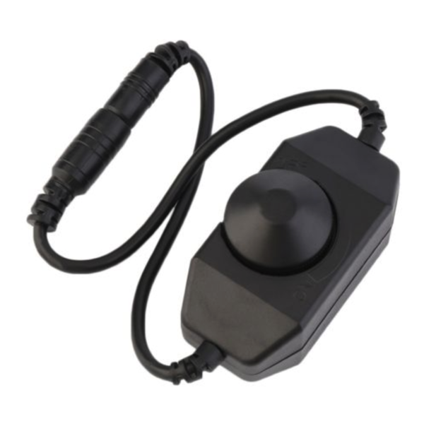 Luksus LED dimmer LED draaidimmer 12 & 24 Volt max 8 ampere - Zwart 2025AF6093