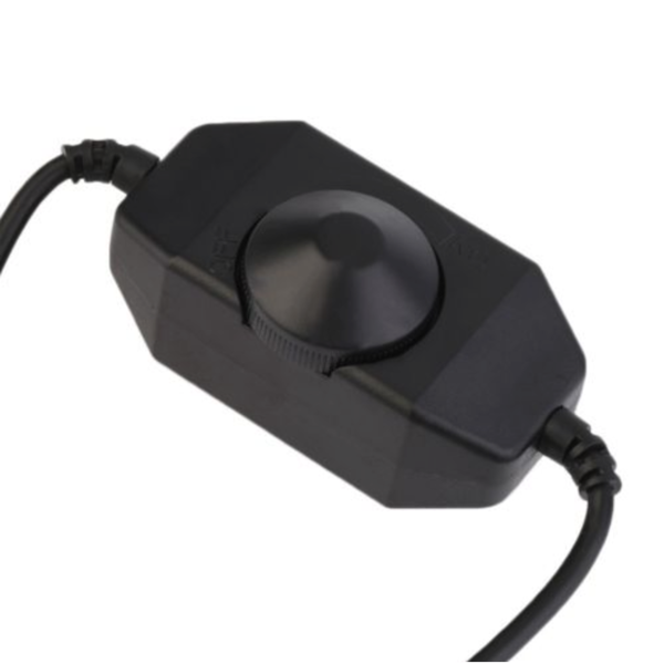 Luksus LED dimmer LED draaidimmer 12 & 24 Volt max 8 ampere - Zwart 2025AF6093