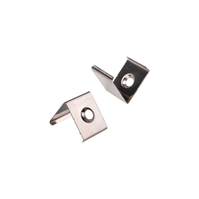 Zwart LED hoekprofiel inclusief kwart ronde zwarte klikafdekking 16mm x 16mm - C10ZWART