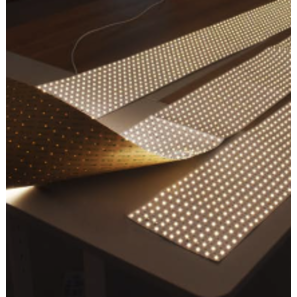 Lulsus LED vellen LED sheet - LED VELLEN - 506 LED - 4300 LM - Extra Warm wit - 2700 kelvin - Dimbaar - 24 volt IP20 - 25 x 100cm - Koppelbaar