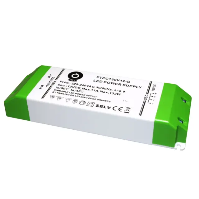 LED voeding 12v 132w dimbaar – fase afsnijding - IP20 - FTPC150V12-D